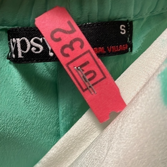 Gypsy 05 Sarah V Bottom Silk Cami Maxi Dress-Water Rush Turquoise Green … - Picture 6 of 7